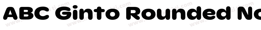 ABC Ginto Rounded Nord Unlicensed T字体转换